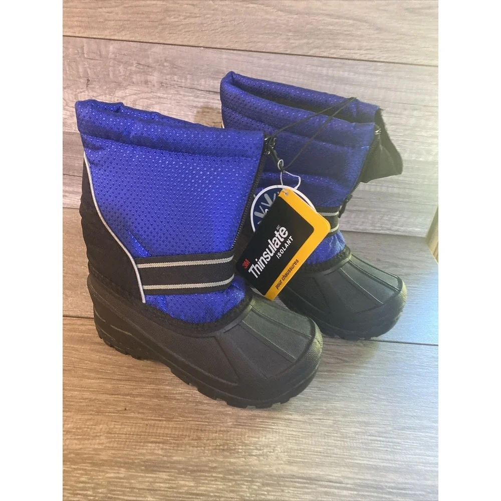 Falls Creek Youth‎ Blue/Black Snow Boots Sz11
